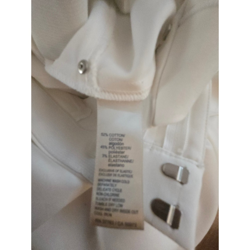 Rafaella Curvy White Slim Leg Dress Pants Womens Size 10 Professional Trousers - Picture 5 of 5
